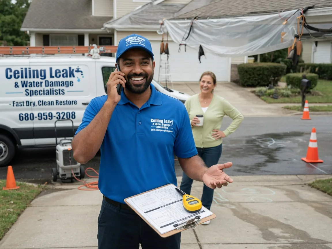 Ceiling Leak Cleanup Columbiana, OH FAQs